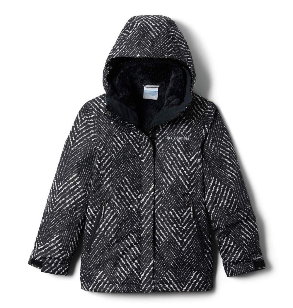 Columbia Girls' Chevron Bugaboo Ii Fleece Interchange Jacket Size Small 7/8